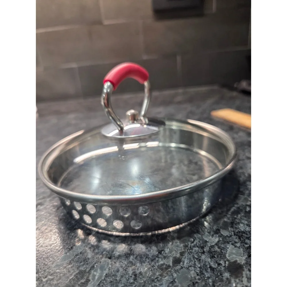KitchenAid Replacement Glass Saucepan Lid with Straining Holes 6 Inch